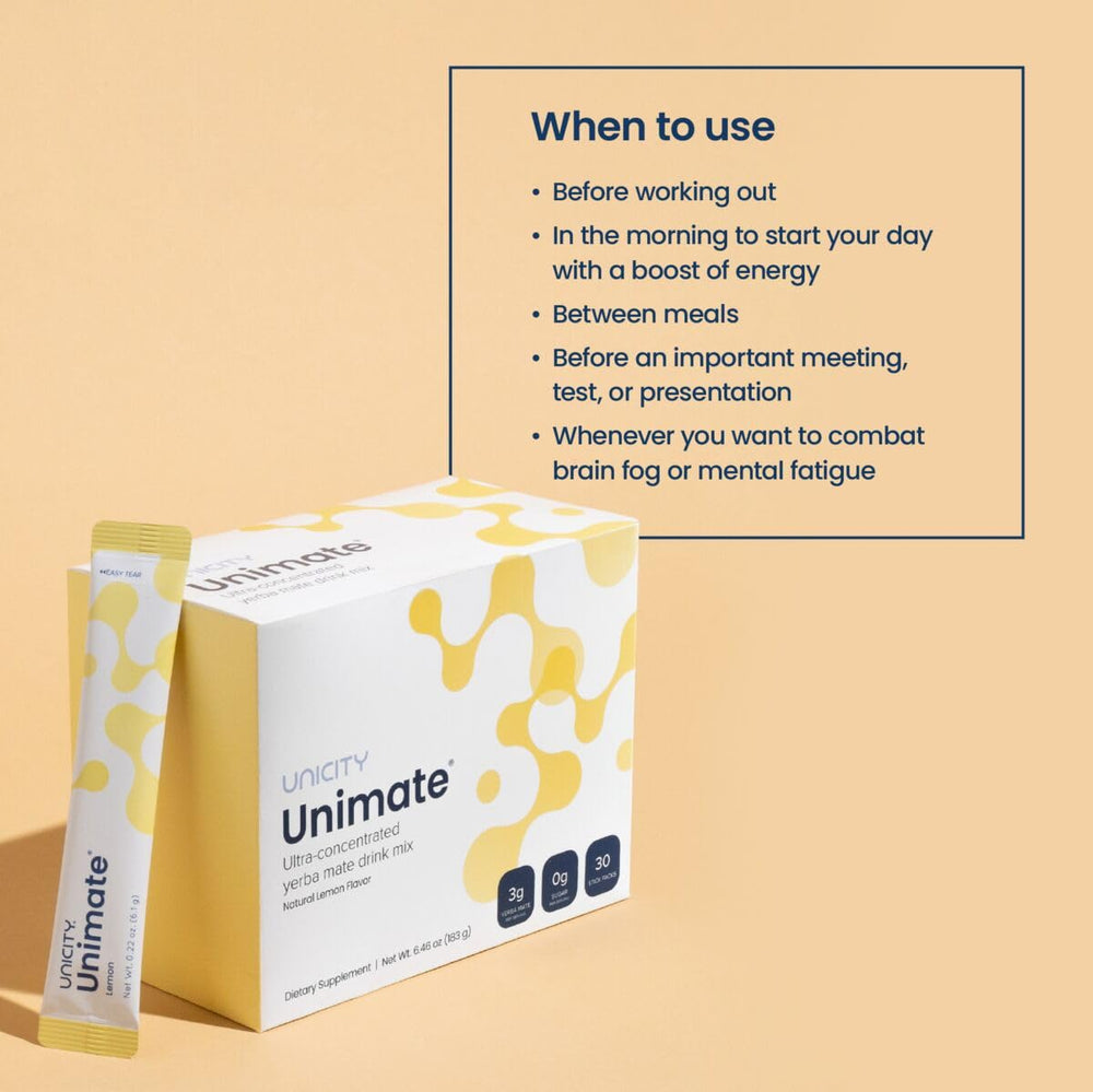 30-day supply label on UNICITY Feel Great System carton