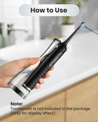 UNINGOPI external water tank for 3-in-1 toothbrush YS1 - black (side view)