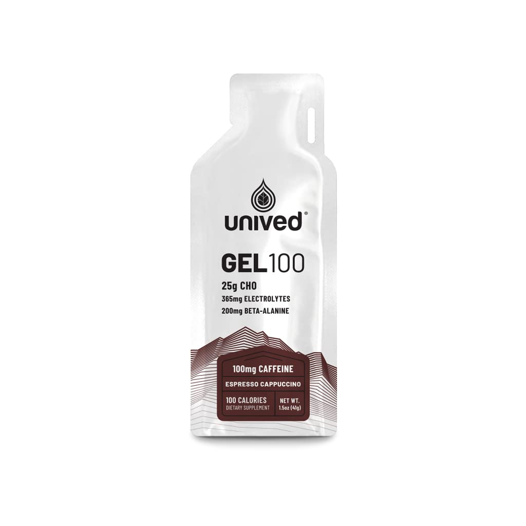 Unived Gel 100 Espresso Cappuccino nutrition information