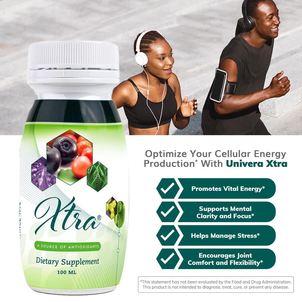 Close-up of Univera Xtra Minis ingredients