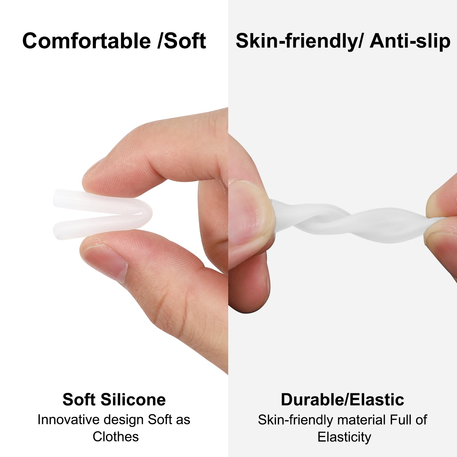 Universal fit for most eyewear styles with trimming option