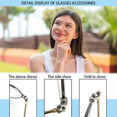 Gold replacement temple for eyeglass frames - side view