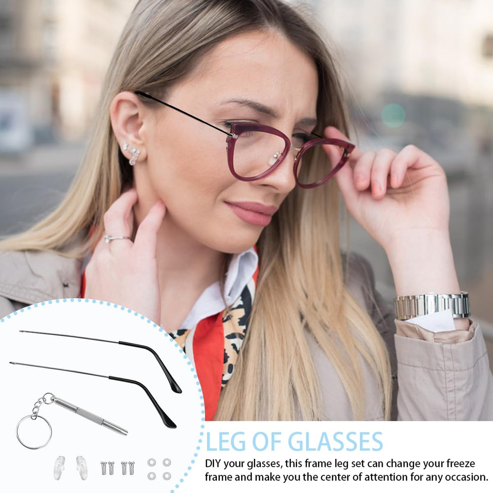 Universal temple legs compatibility for most glasses