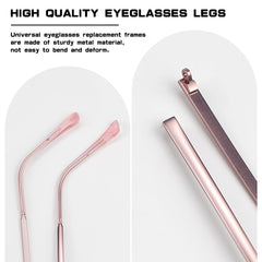 Universal sunglasses arm replacement in metal