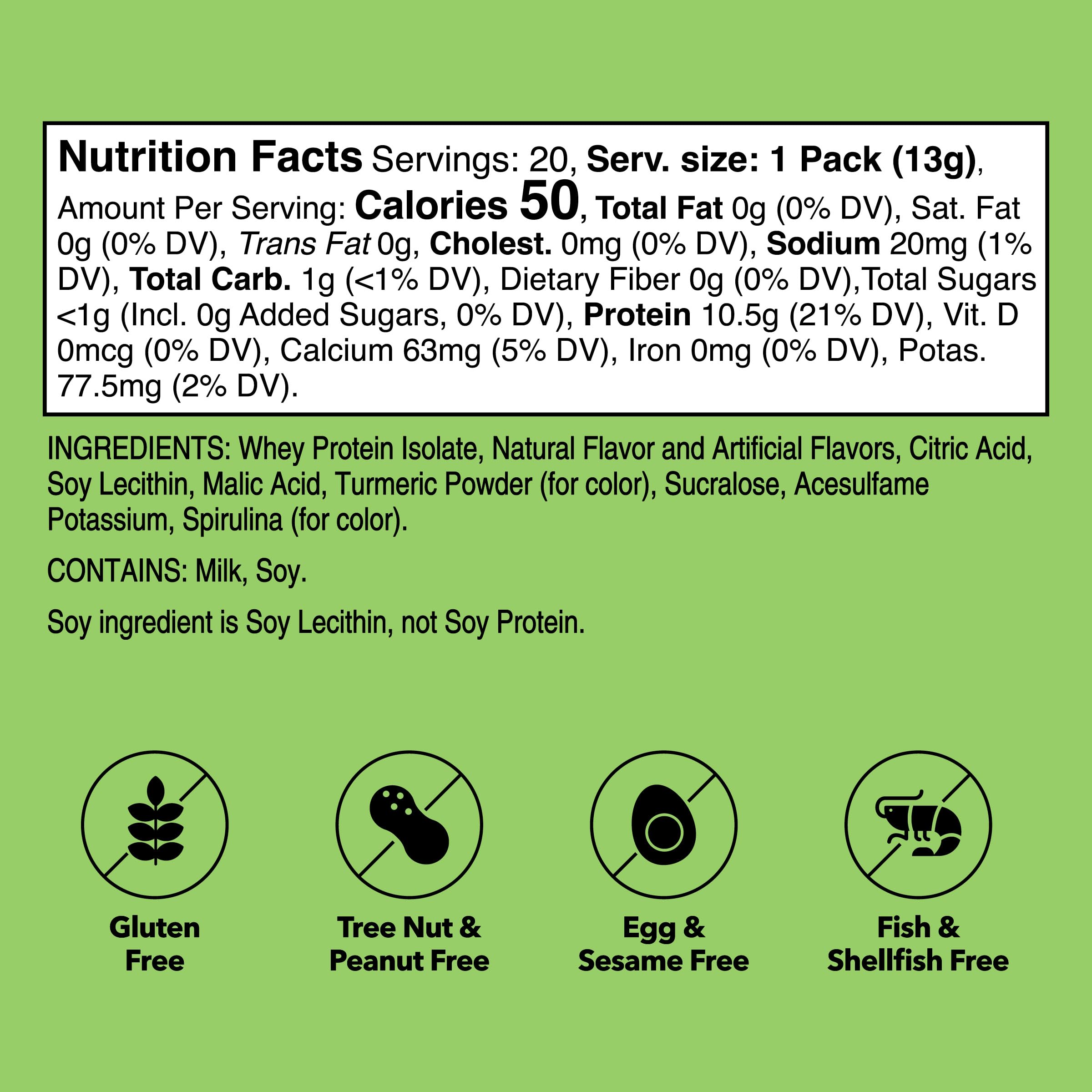 Unjury Lemon Lime powder dissolving easily in water for quick shakes