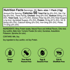 Unjury Lemon Lime powder dissolving easily in water for quick shakes