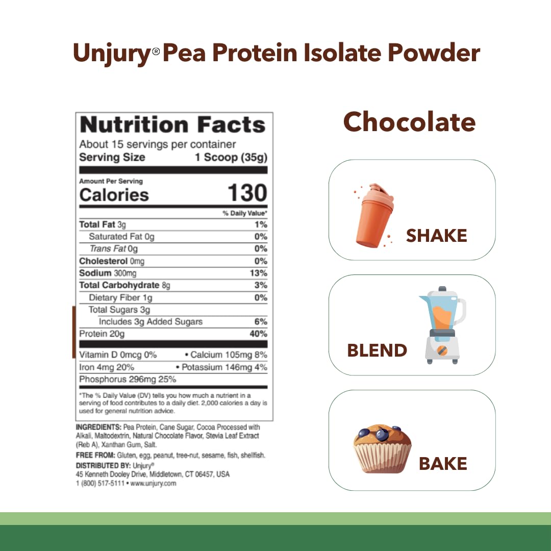 Unjury Planted shake shown in shaker promotes quick protein for workouts.