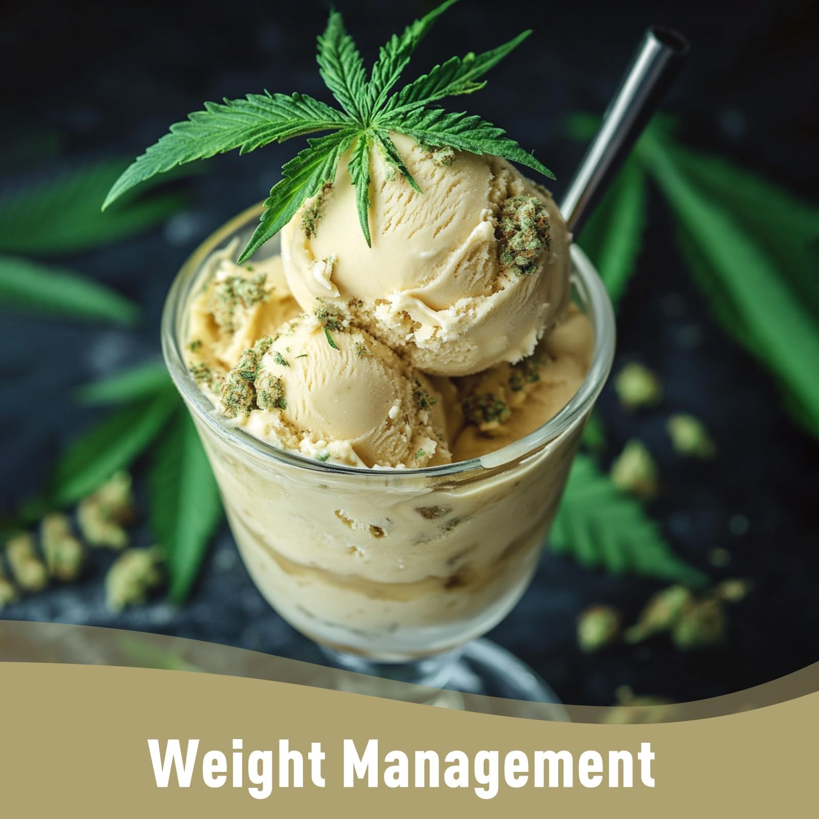Serving idea with scoop of protein powder
