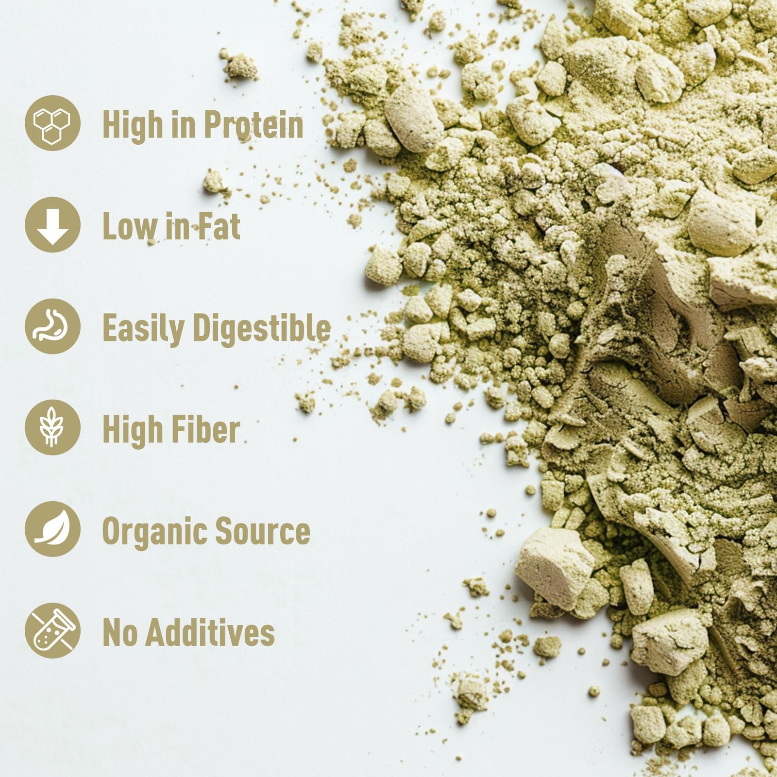 Protein shake made with mung bean powder