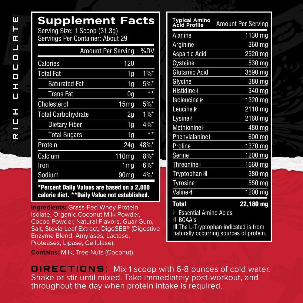 Unmatched Isolate post-workout serve ready to mix for fast-absorbing protein.