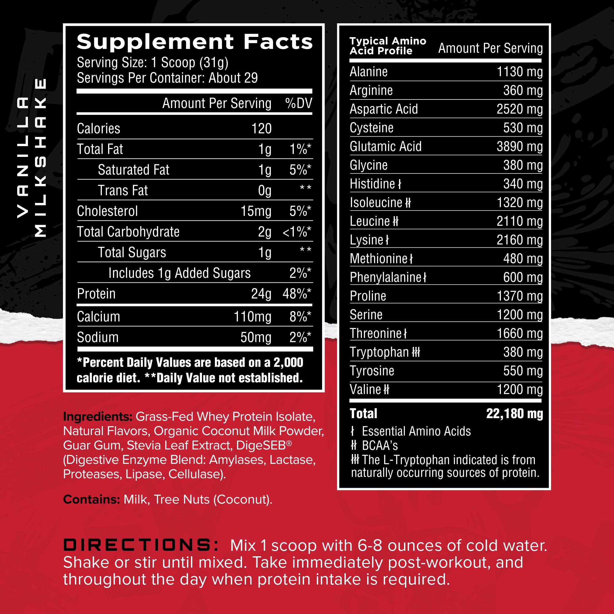 Whey protein isolate from grass-fed cows in the United Kingdom