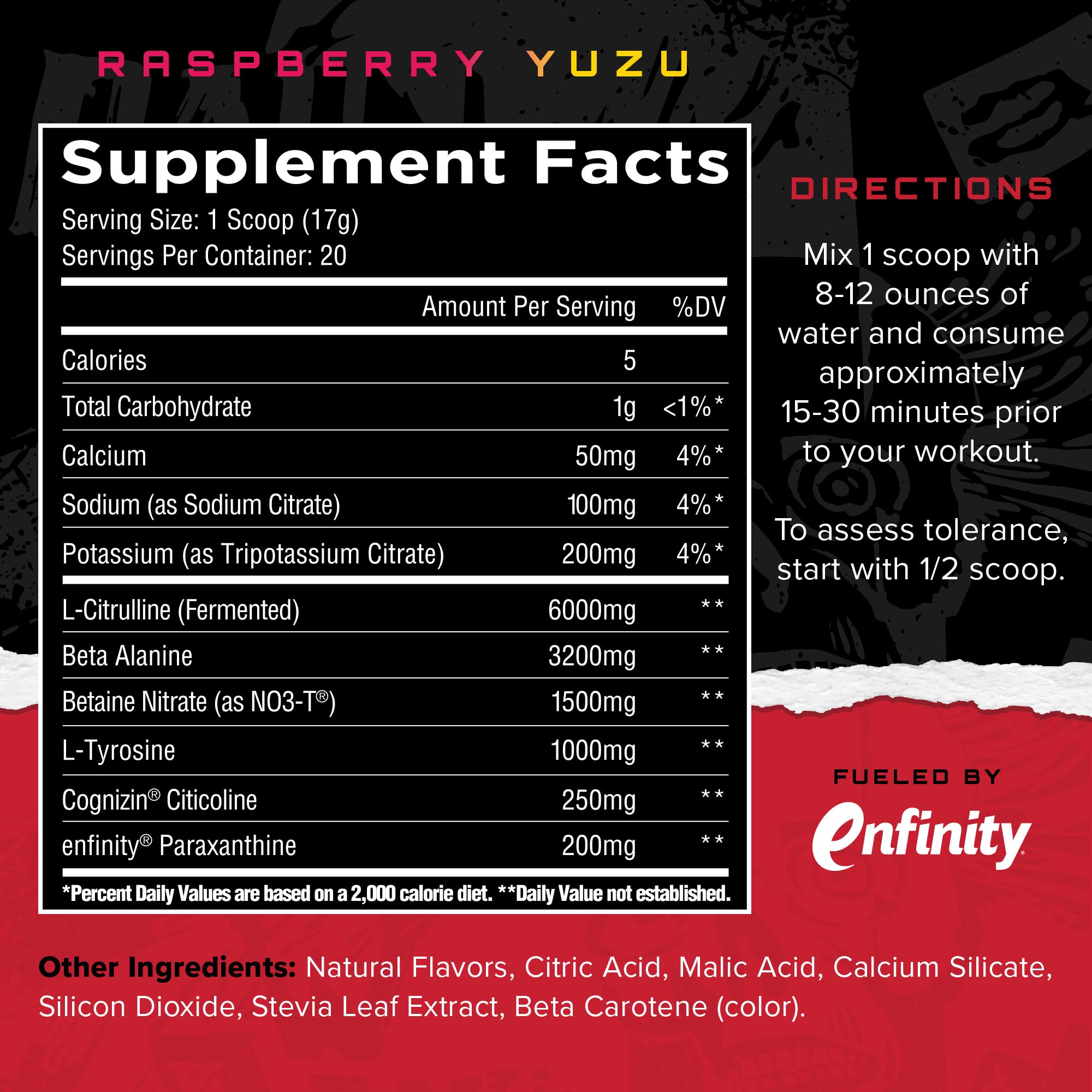 Unmatched Outlier betaine nitrate ingredient shown for potential nitric oxide support.