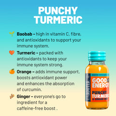 Unrooted Good Energy Shot being poured with a warm, spicy aroma
