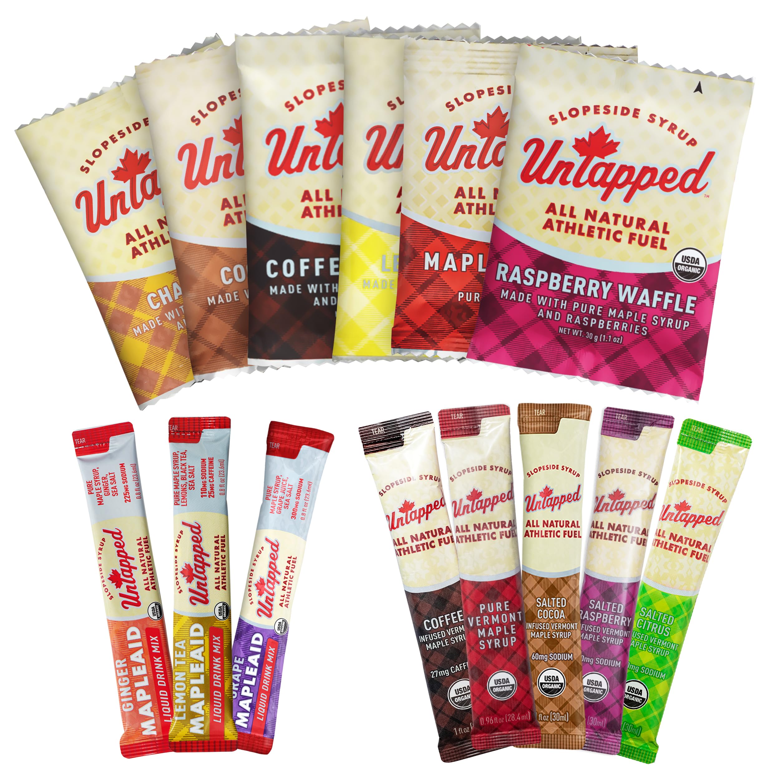 Untapped energy gels assortment for steady workout energy