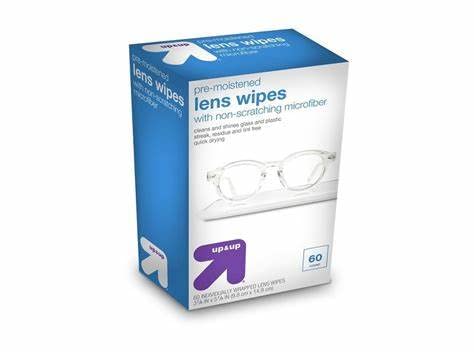 Up & Up Microfiber Lens Wipes 60ct, individually wrapped