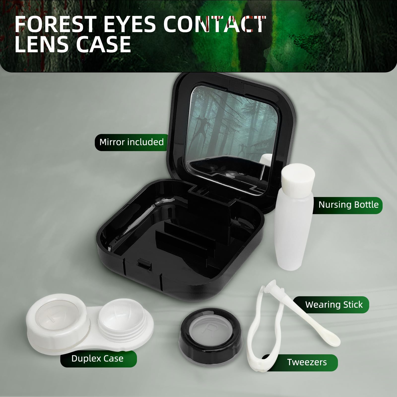 Organiser storage case for contact lenses