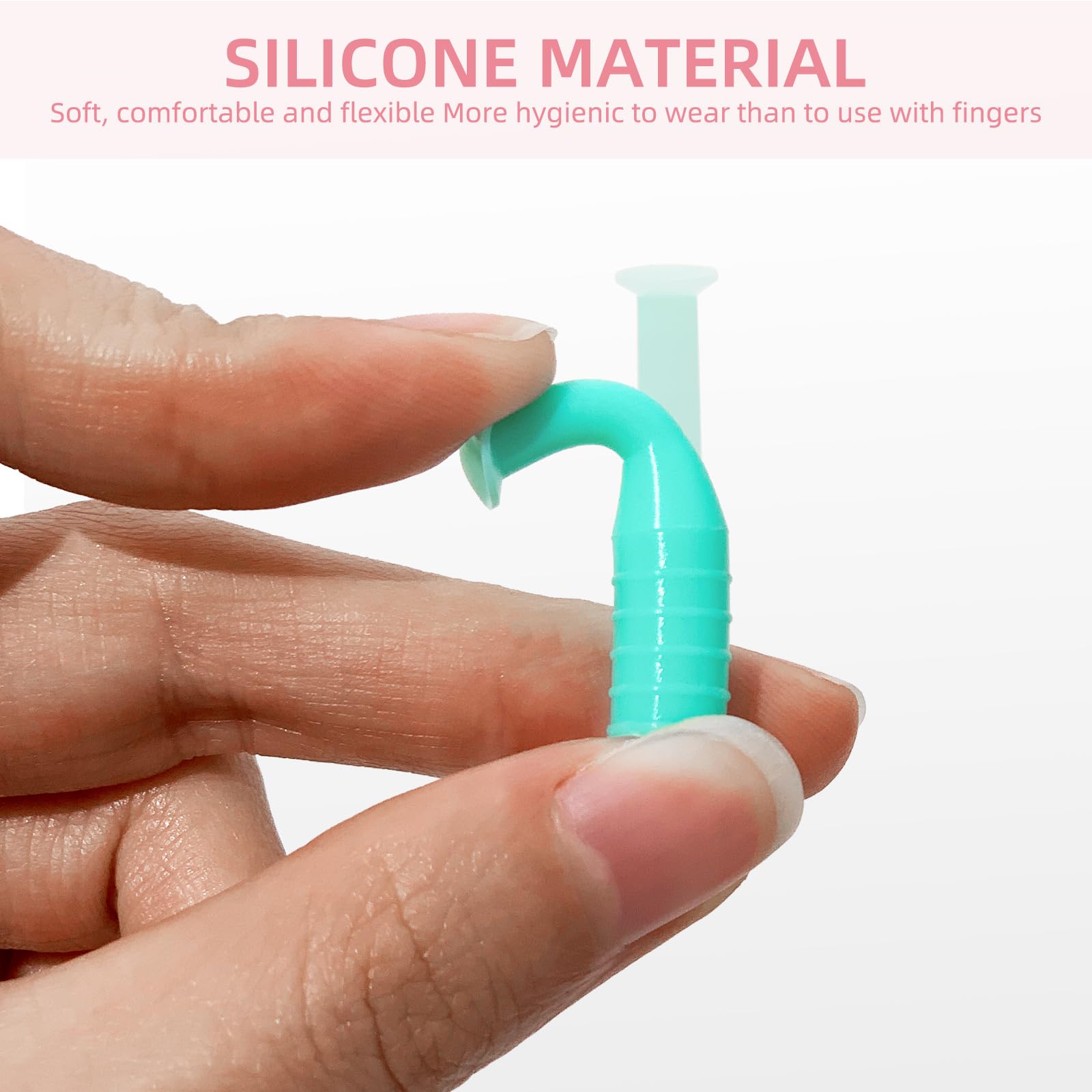 Hands using the suction tool with the cleaner