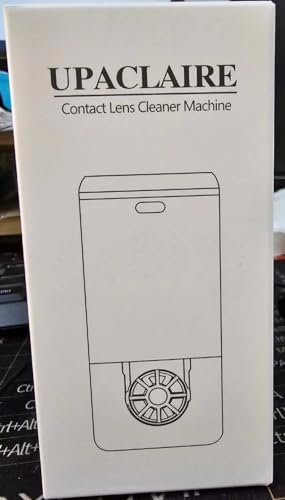 Lenses being placed inside the cleaner for cleaning