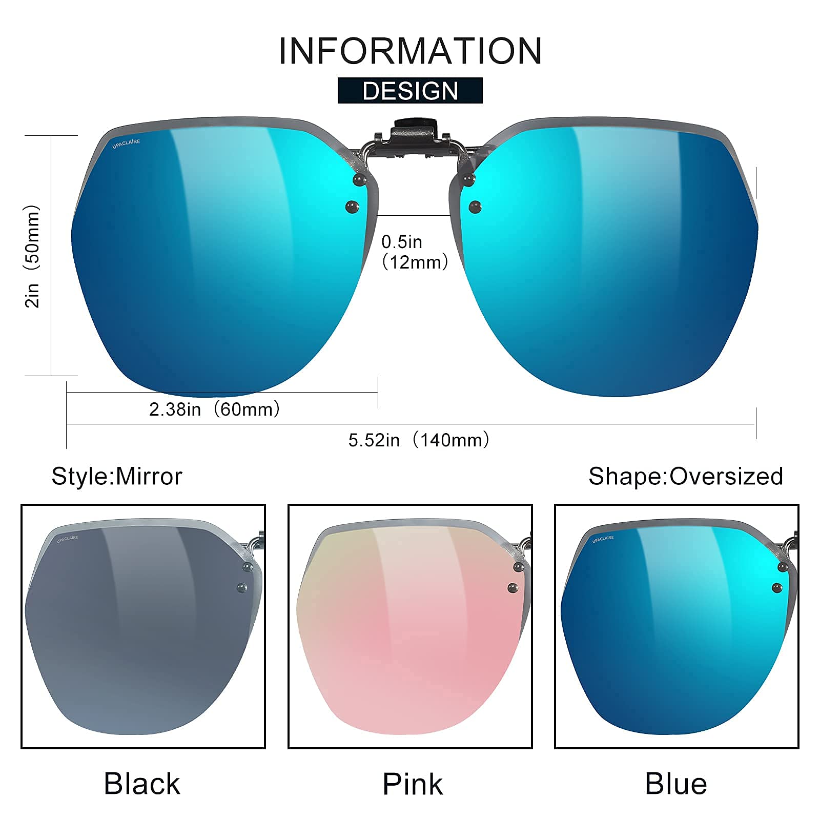 Usage diagram showing how to clean lenses with UpaClaire