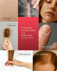 Gummies label highlighting biotin 6000 mcg