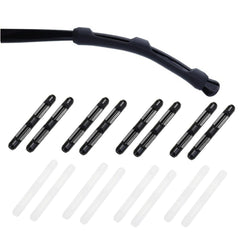 UPIONIC anti-slip glasses temple grips set in black and clear (8 pairs)
