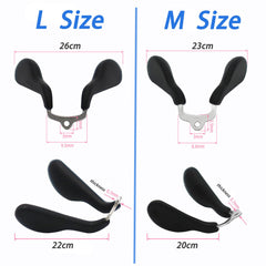 Non-slip silicone-coated nose pads