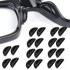 UPIONIC nose pads in black for 3.5mm frames - front view