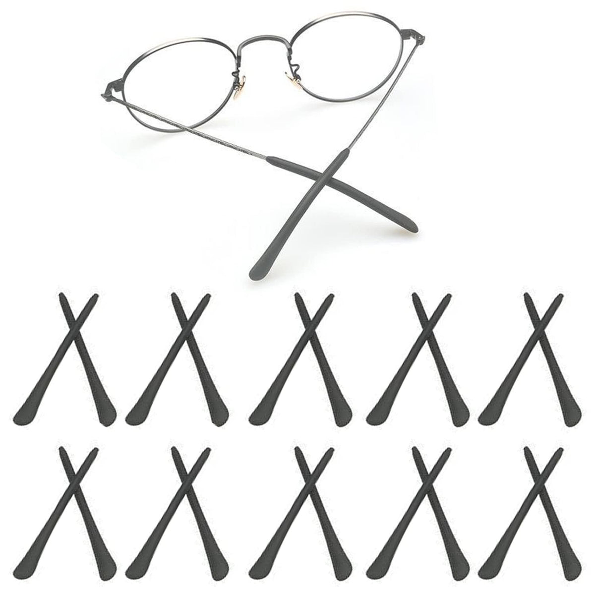 UPIONIC silicone glasses end tips – 10 pairs in package