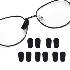 UPIONIC 5-pack black silicone glasses nose pad covers on display