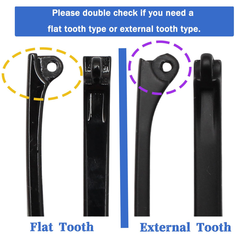 UPIONIC TR90 glasses replacement temple arm – matte black color close-up