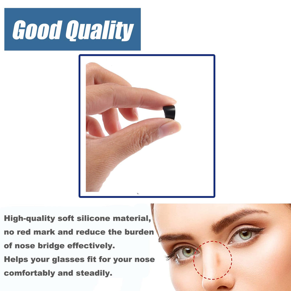 Ergonomic teardrop-shaped UPIONIC nose pad on glasses