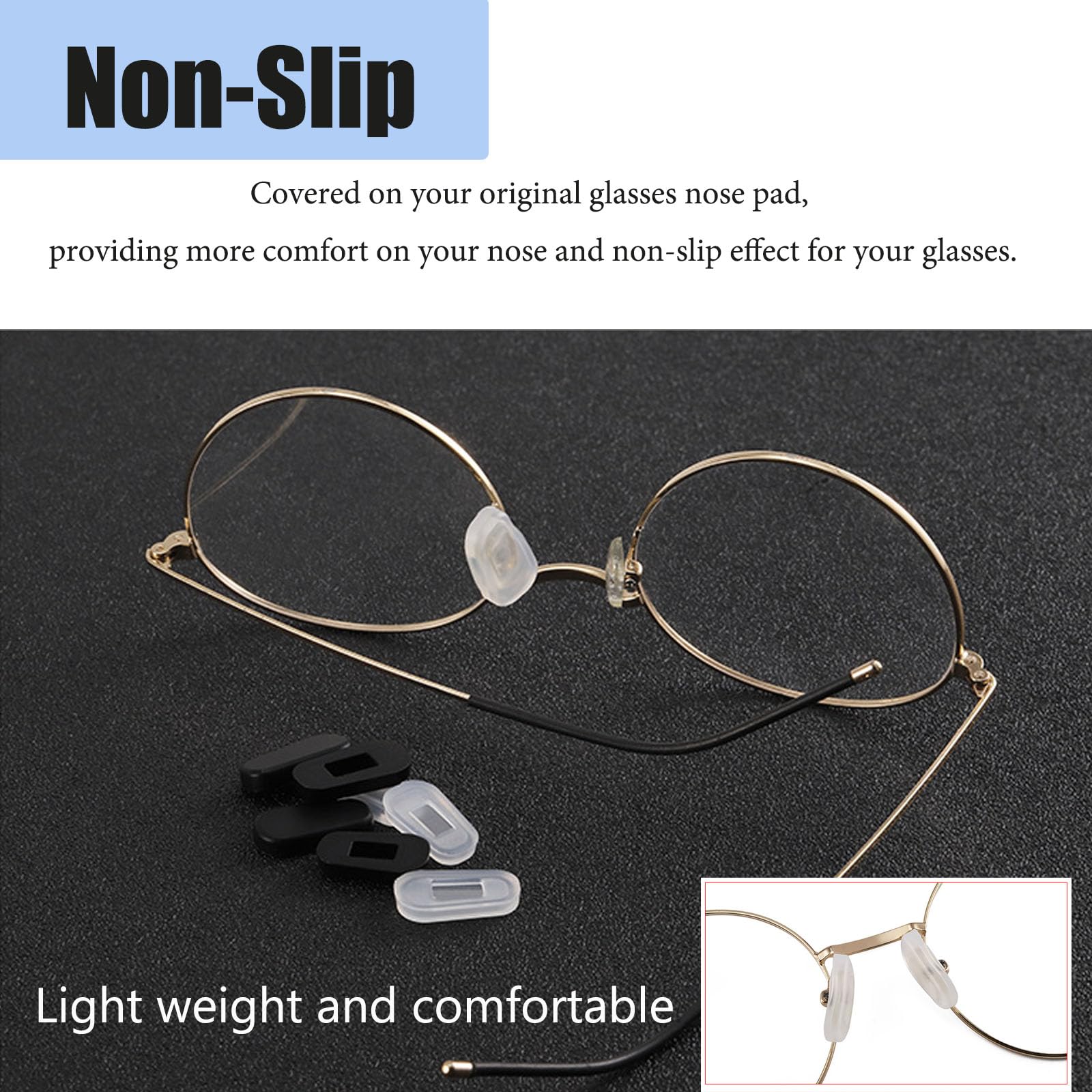 UPIONIC L-size nose pad covers for larger nose pads