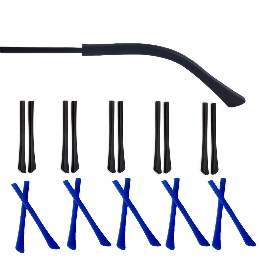 UPIONIC replacement glasses end tips – 69x6.8mm, black silicone