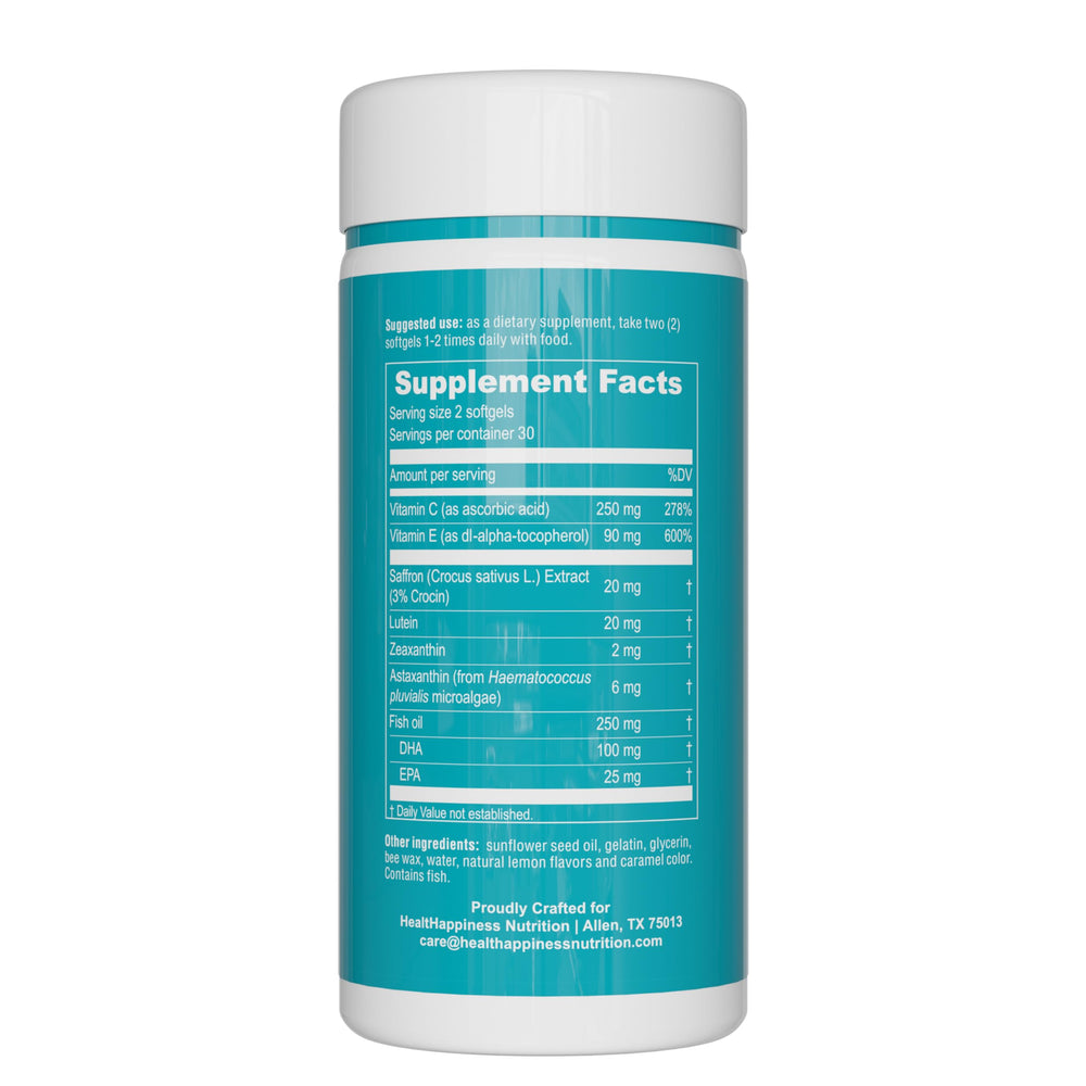 Front close-up view of UpNourish AREDS2 bottle