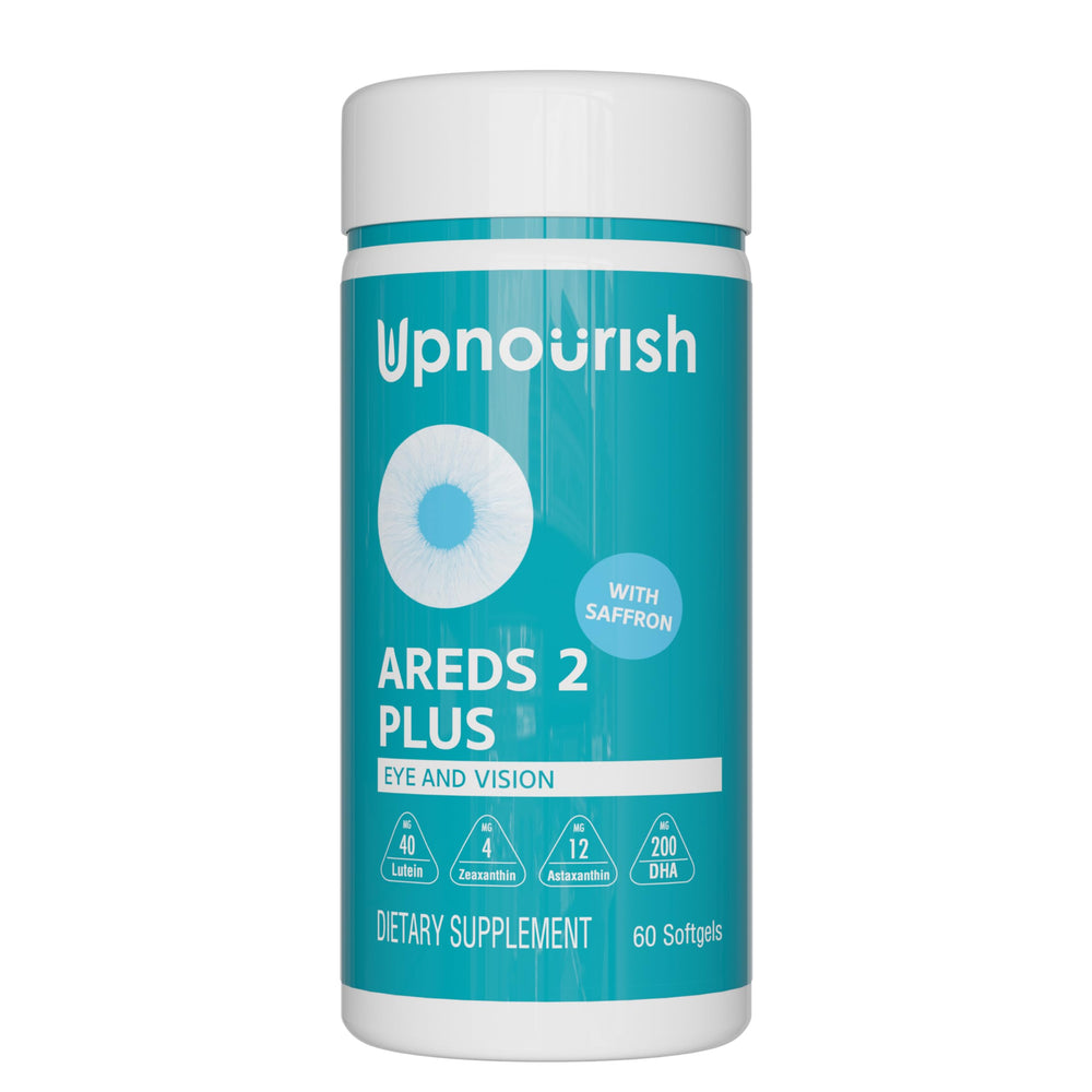 UpNourish AREDS2 eye vitamins bottle - 60 softgels