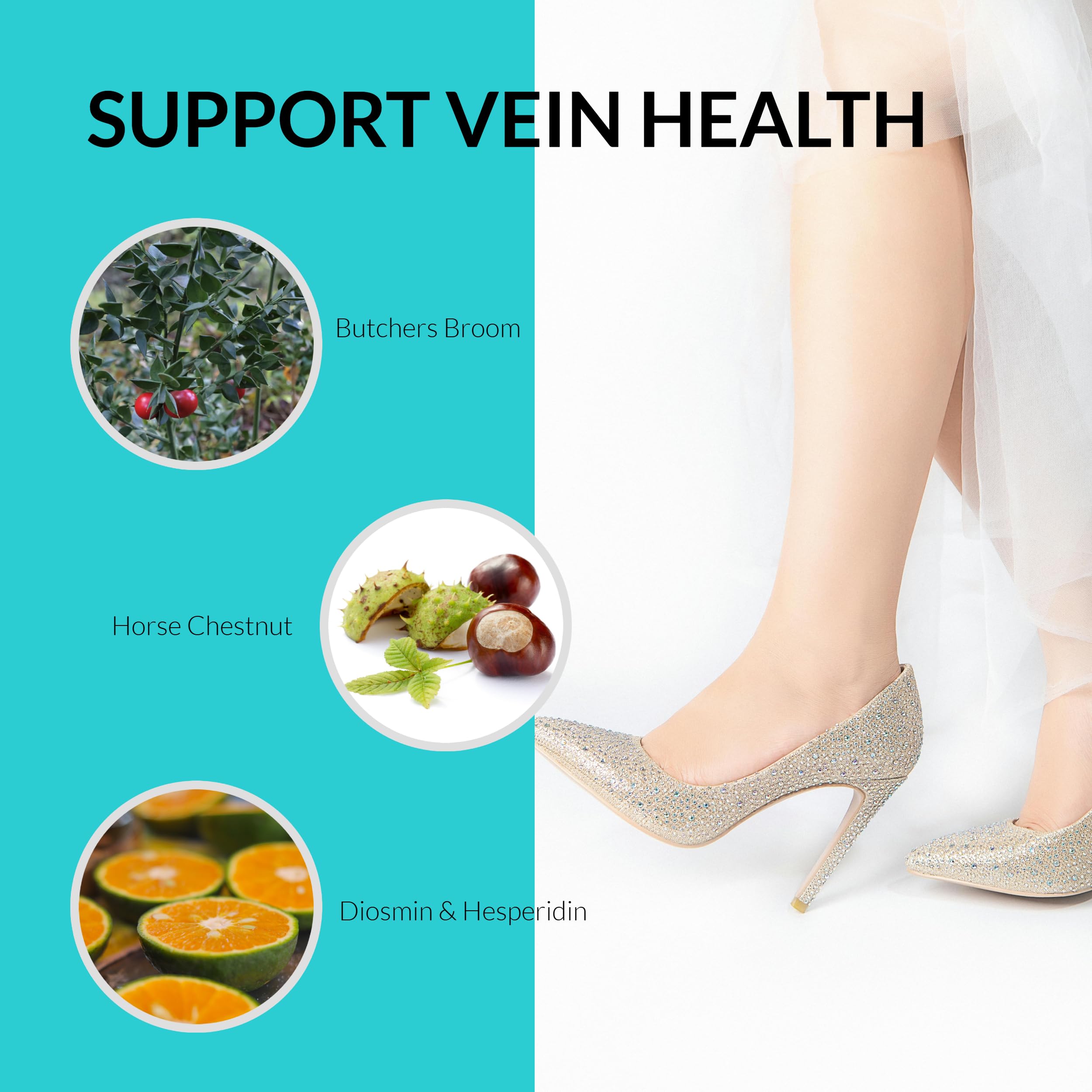 Leg wellness and circulation concept with UpNourish