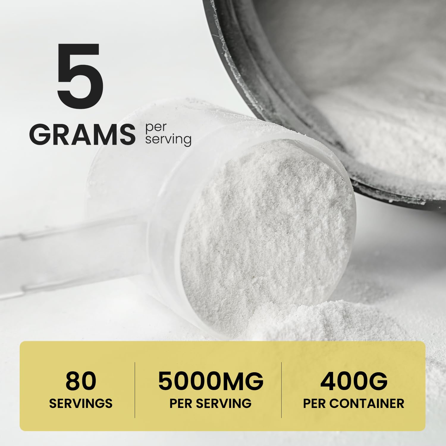 Ingredients: unflavored micronized creatine monohydrate