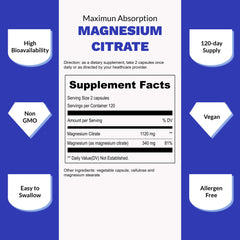 Back label with ingredients and allergen information