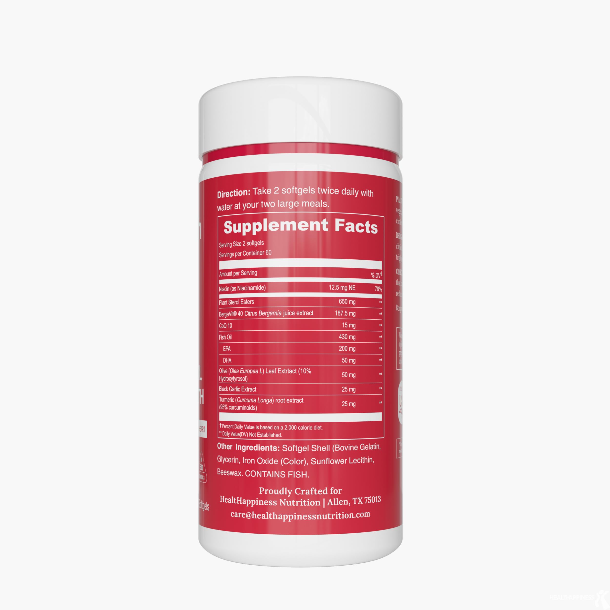 Turmeric curcuminoids and turmeric root in the supplement.
