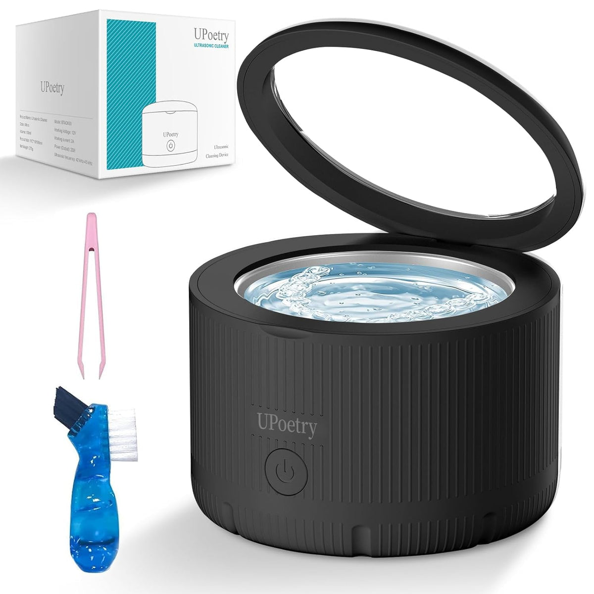 UPoetry Ultrasonic Retainer Cleaner black exterior