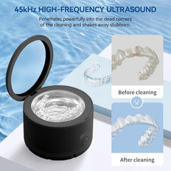 Transparent viewing window during ultrasonic cleaning
