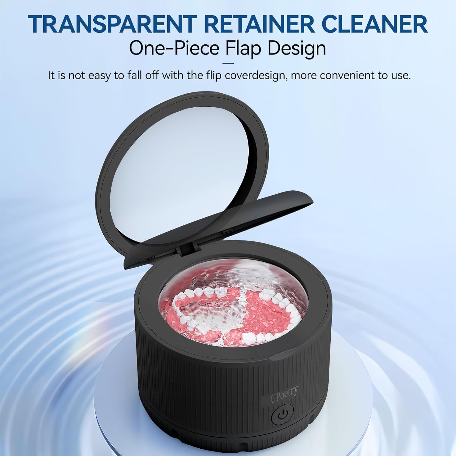 Cleaner used with braces, dentures, mouth guards and jewelry