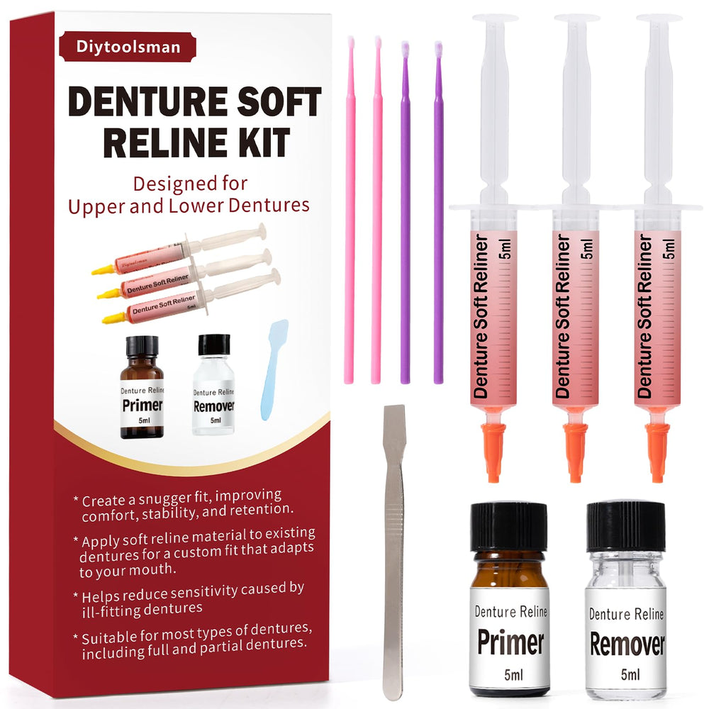 Boxed Upper and Lower Denture Soft Reline Kit