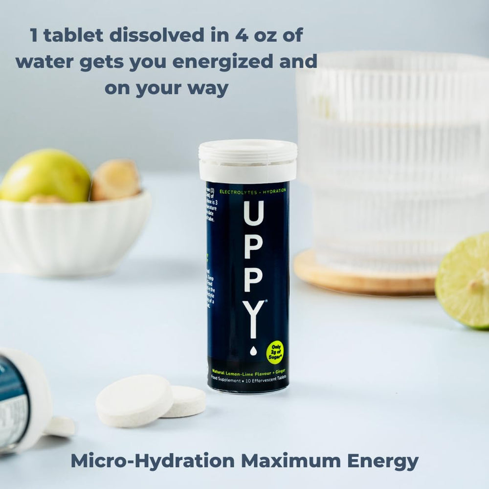 Uppy jet lag hydration – supports hydration during travel.