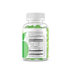 Close-up of Green Apple flavored Moringa Gummies