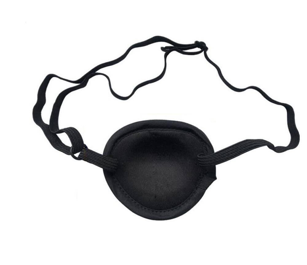 Front view of UPSTORE black concave eye patch