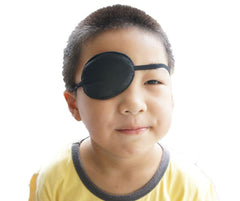 Close-up of concave design on UPSTORE black eye patch