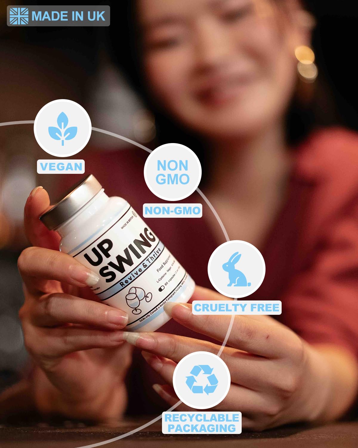 Vitamins B6 and B12 in Upswing formula