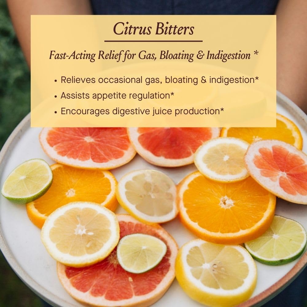 Organic certification label on Citrus Bitters bottle