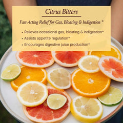 Organic certification label on Citrus Bitters bottle